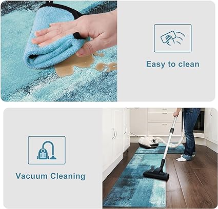 Boho Abstract Anti Fatigue Kitchen Rugs Sets of 2
