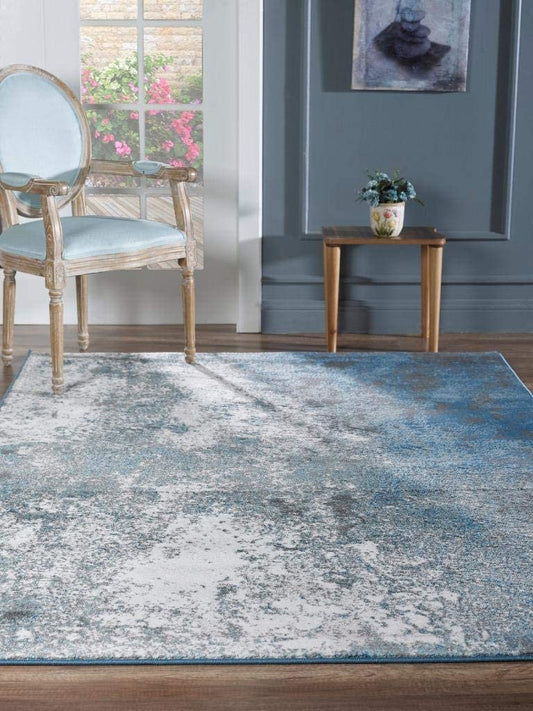 Howell Collection Abstract Blue 5x7 Soft Area Rug