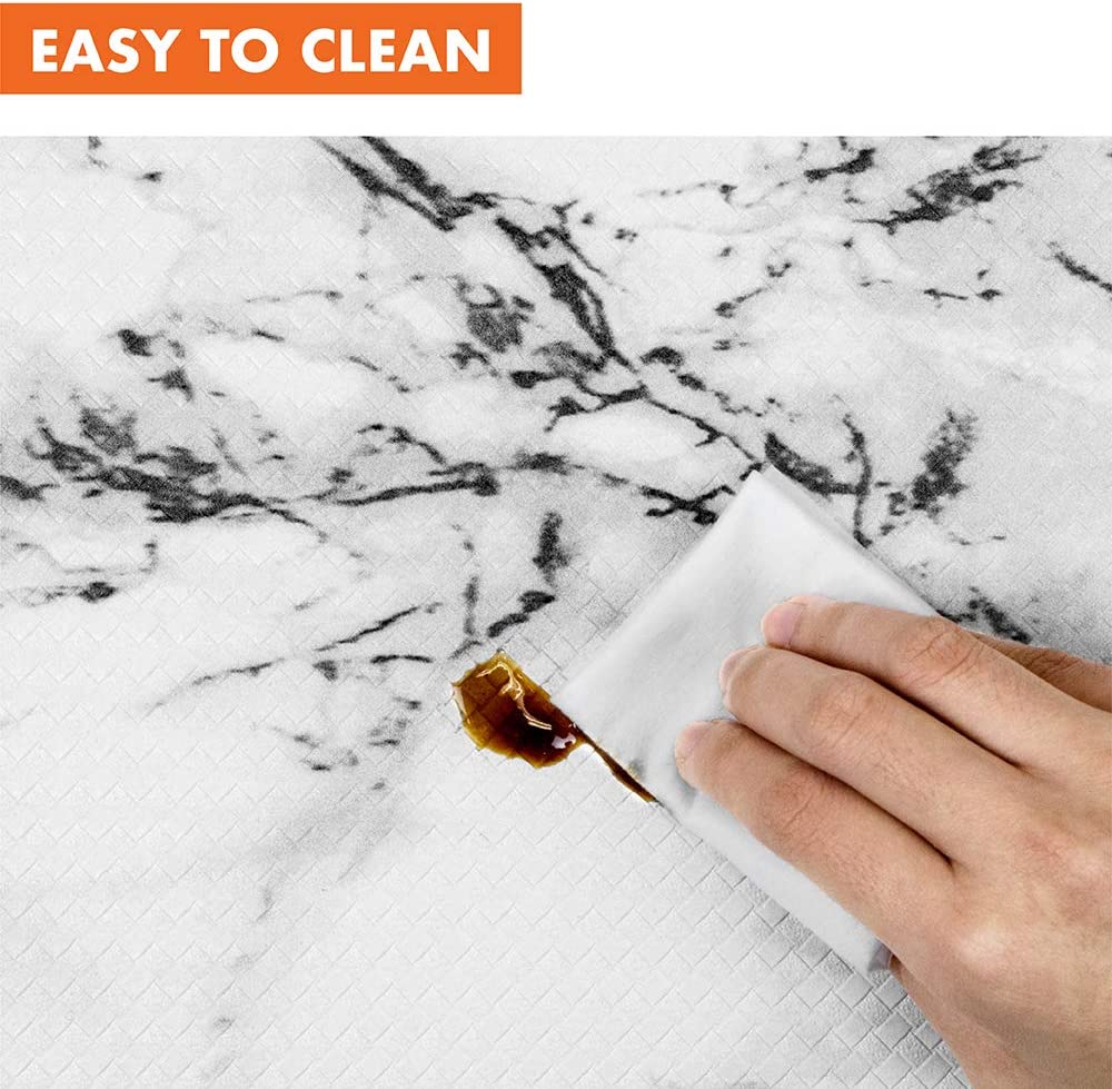 Anti Fatigue Reversible Cushioned Memory Foam Kitchen Rug Pad, 32x17 (Marble Gray)