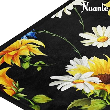 4th of July Anti Fatigue American Flag Non Slip Absorbent Floor Carpet Yoga Mat (3' in Diameter)
