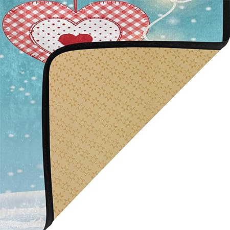 Christmas Gnome Non-Slip Bath Rug Runner Doormats, 39x20 Inches