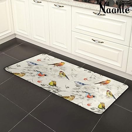 4th of July Anti Fatigue American Flag Non Slip Absorbent Floor Carpet Yoga Mat (3' in Diameter)