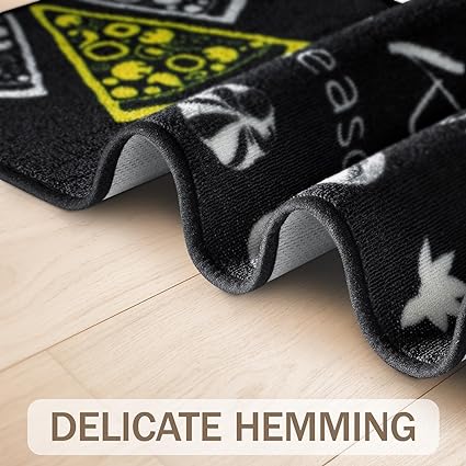 Sets of 2,Washable Non Slip Super Absorbent Kitchen Rugs and Mats, 17x48 Inch+17X24 Inch