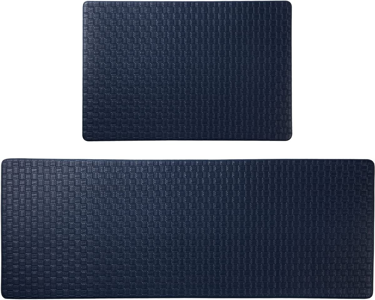Anti Fatigue PVC Kitchen Floor Mat and Rug, 17"x30"+17"x47",