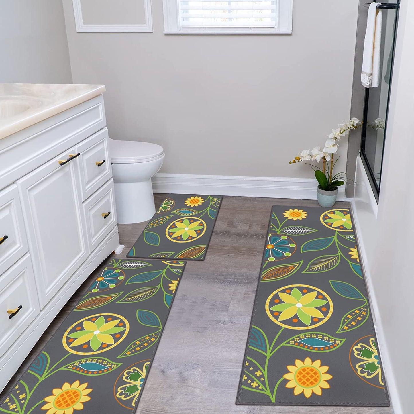Boho Sets 3 Piece Washable Kitchen Rug