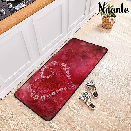 4th of July Anti Fatigue American Flag Non Slip Absorbent Floor Carpet Yoga Mat (3' in Diameter)