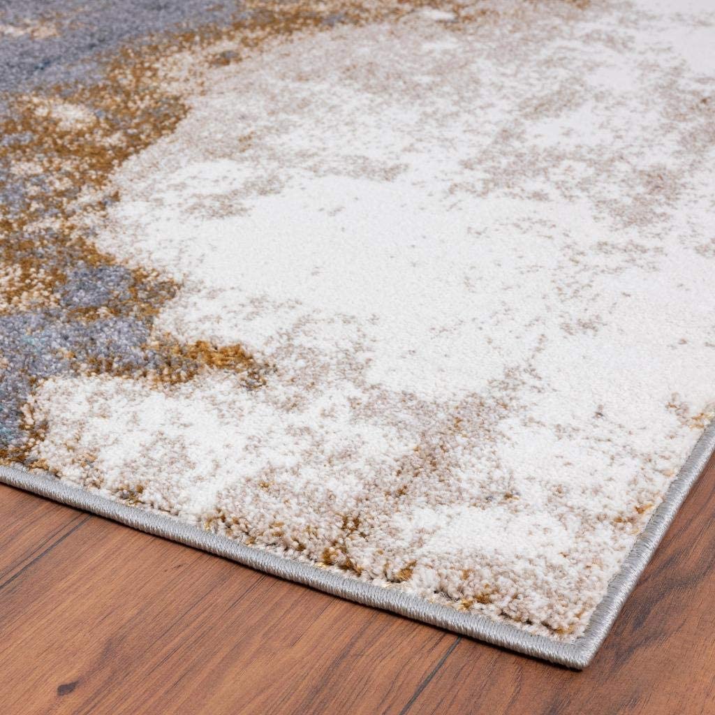 Beverly Modern Blue Soft Area Rug
