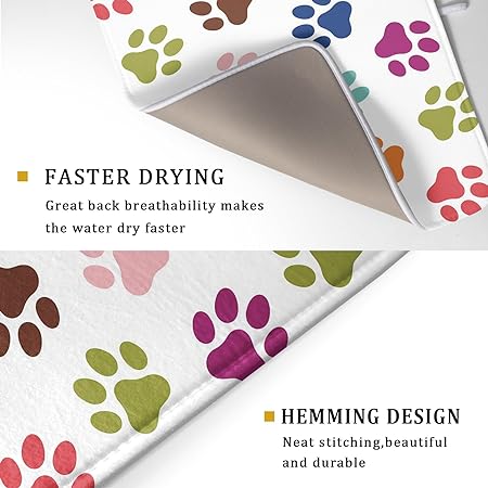 Absorbent Black Marble Dish Drying Mat Luxury Golden Kitchen Counter Mat, 18x24 inch