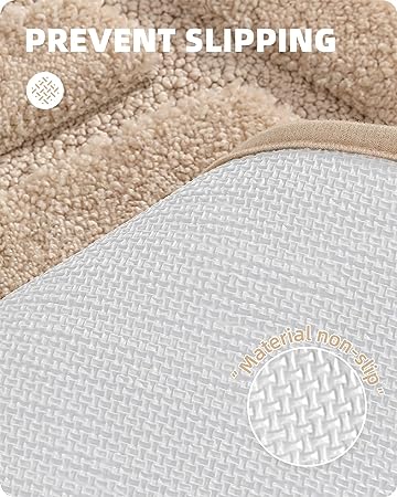 Upgraded White Bathroom Rugs - Refresh Your Bathroom with Color G Absorbent Microfiber Bath Mat - Non Slip, Soft, Washable, Quick Dry, 16βx24β Small Bath Rug Bathroom Carpet for Shower