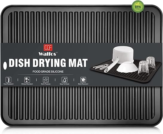Multi-Purpose, Heat Resistant Silicone Dish Mats, 16x12 Inch, 2 Pack