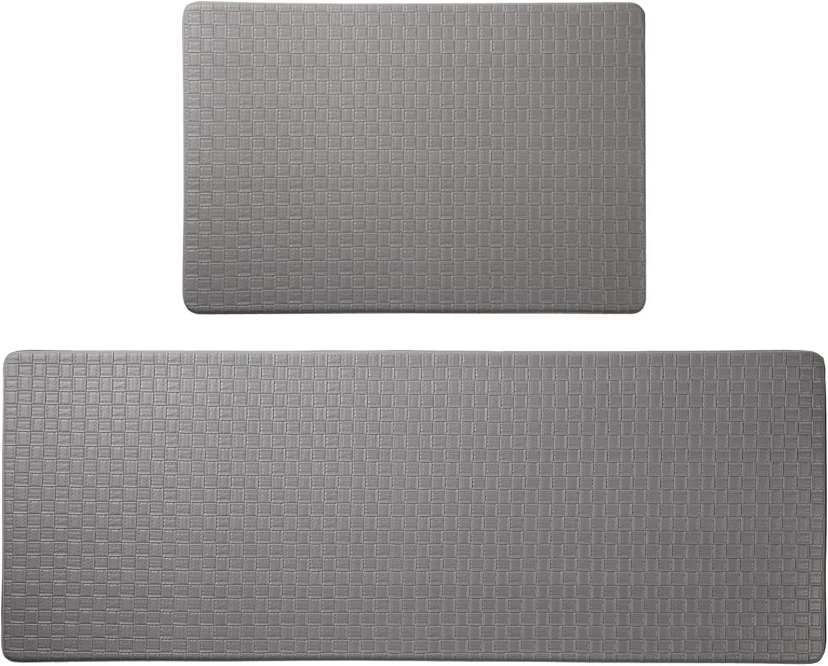 Anti Fatigue PVC Kitchen Floor Mat and Rug, 17"x30"+17"x47",
