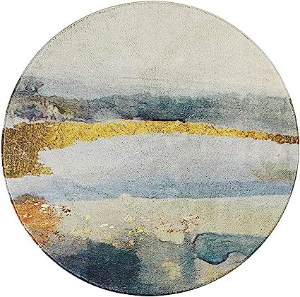 Faux Wool Non-Slip Accent Distressed Throw Rugs