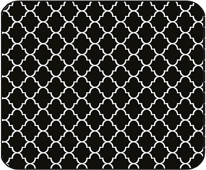 Ultra Absorbent Dish Drying Mats - Machine Washable and Super Fast Drying - Practical Solution for Efficiently Drying Dishes - 15,7 by 19,6 Inches (Black)