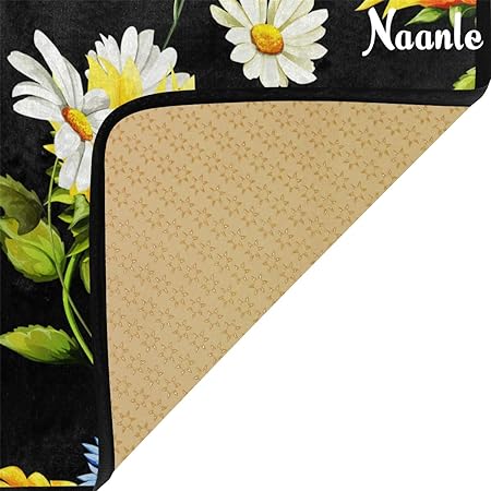 4th of July Anti Fatigue American Flag Non Slip Absorbent Floor Carpet Yoga Mat (3' in Diameter)