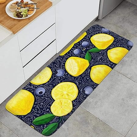 Farting Colorful Mexican Sugar Skull Kitchen Mat Comfort Rugs Non-Slip Kitchen Rug