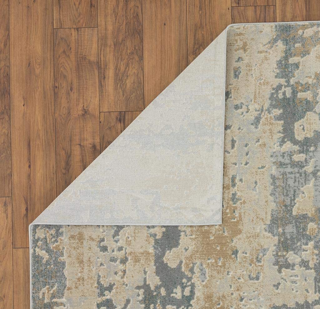 New Castle Saga Modern Grey Beige Soft Area Rug