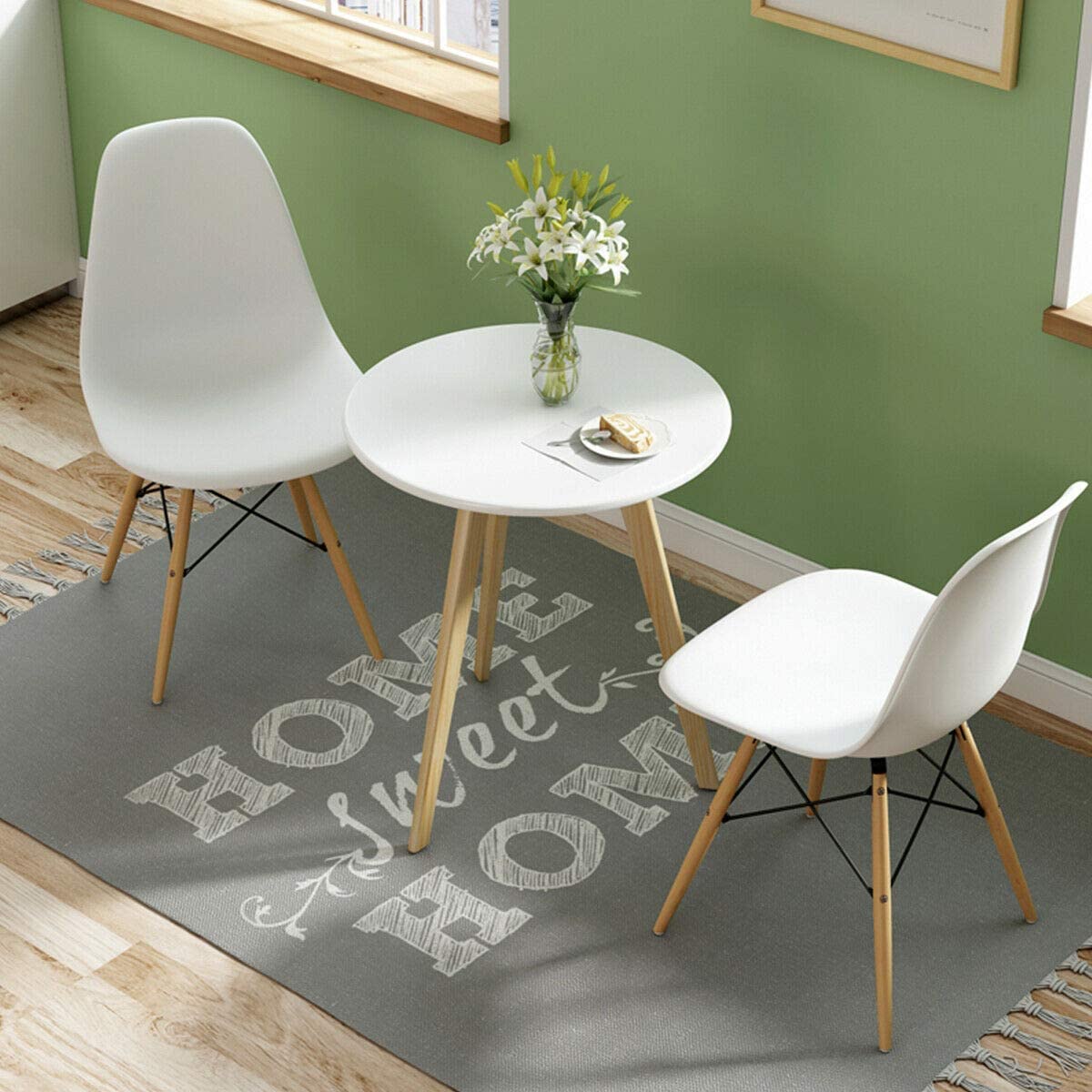 Pre Assembled Mid Century Style DSW Wood Dining Chairs