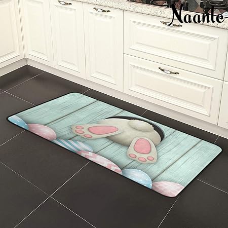 4th of July Anti Fatigue American Flag Non Slip Absorbent Floor Carpet Yoga Mat (3' in Diameter)