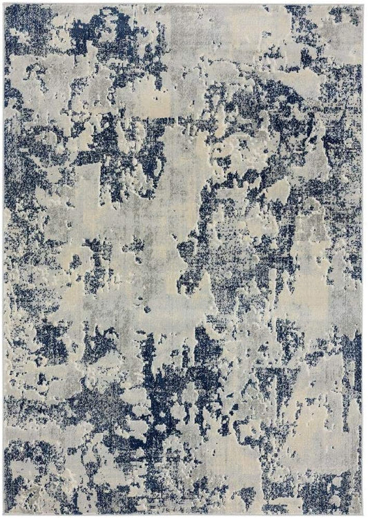 New Castle Blue Soft Modern Area Rug