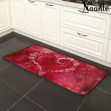 4th of July Anti Fatigue American Flag Non Slip Absorbent Floor Carpet Yoga Mat (3' in Diameter)