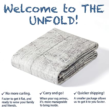 Indoor Floor Cover Vintage Geometric Accent Foldable Thin Rug