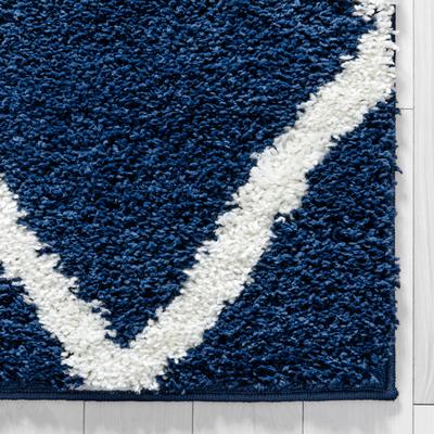 Blue Modern Soft Area Rug