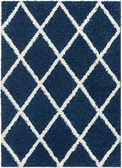 Blue Modern Soft Area Rug