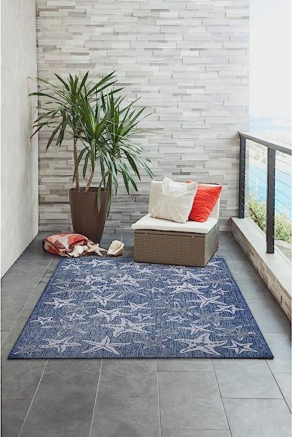 Carmel Indoor Outdoor Rug Comfortable & Durable, Power Loomed, Polypropylene Material, UV Stabilized, Styled Rug