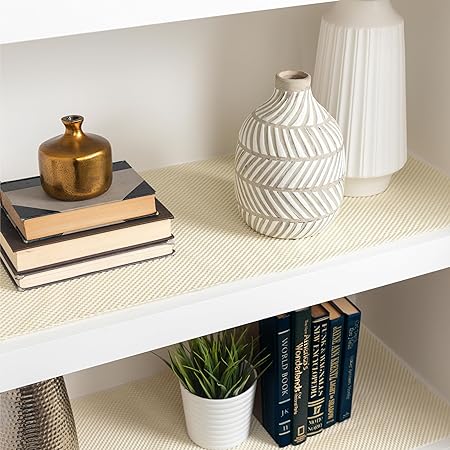 Non Adhesive, Non Slip Shelf Liner for Kitchen Cabinets, 12 in x 10 Ft, Easy Install Storage Mat
