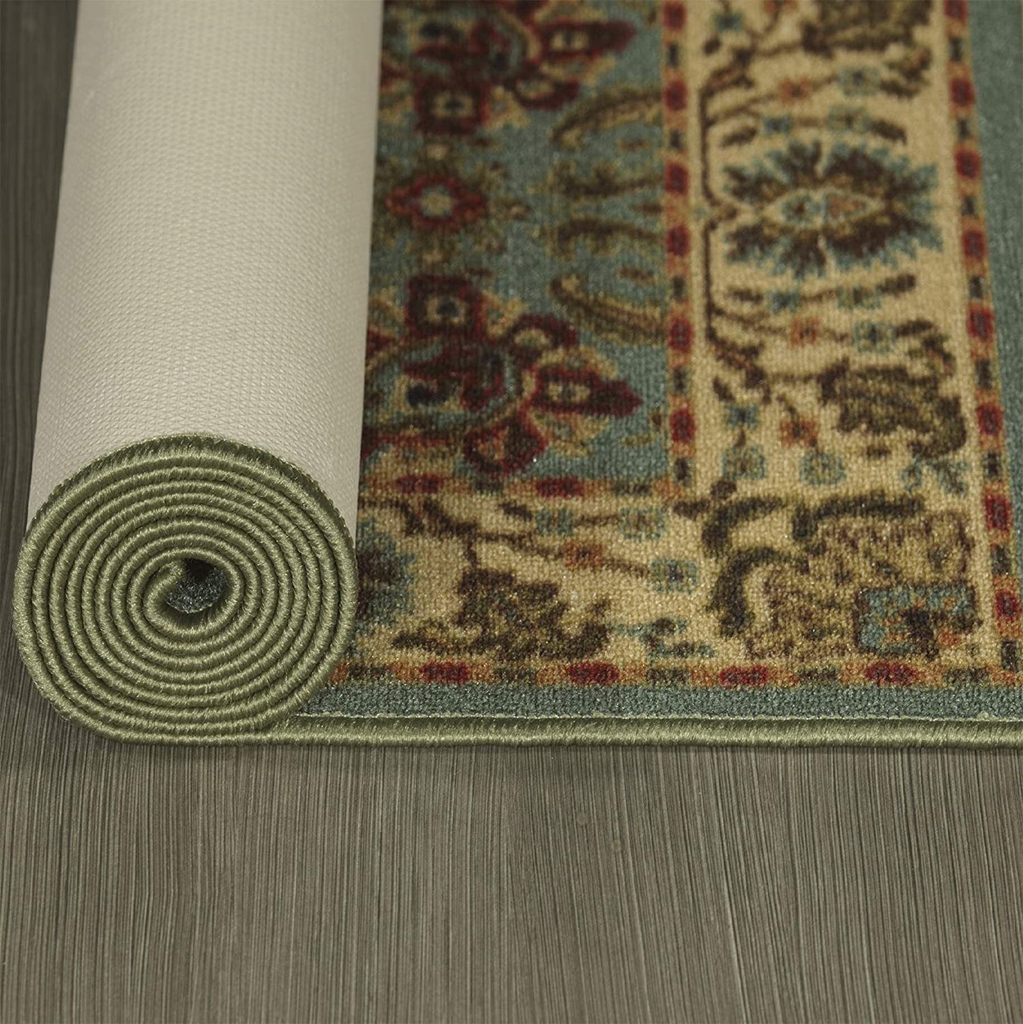 Collection Persian Style Rug Oriental Rugs with Non-Skid Rubber Backing Area Rug