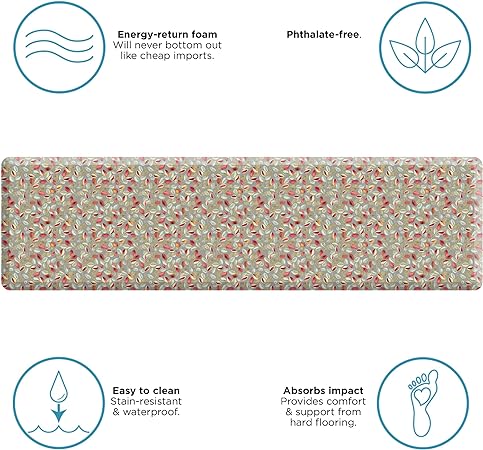 Designer Comfort Orchard Almond Kitchen Mat 20x72