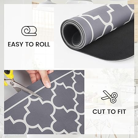 Dish Drying Mat Super Absorbent Drying Mat Large Dish Drying Mats for Kitchen Counter Easy clean Dish Mat Kitchen Drying Mat 15"x 18" Black