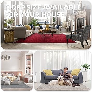 1.7x4 Feet Bedside Rugs Floor Rugs for Bedroom, Machine Washable Extra Soft Comfortable Carpet for Bedroom, Non-Slip Small Area Rug for Kids Puppy Home Decor Aesthetic, Beige