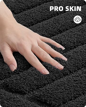 Upgraded White Bathroom Rugs - Refresh Your Bathroom with Color G Absorbent Microfiber Bath Mat - Non Slip, Soft, Washable, Quick Dry, 16βx24β Small Bath Rug Bathroom Carpet for Shower