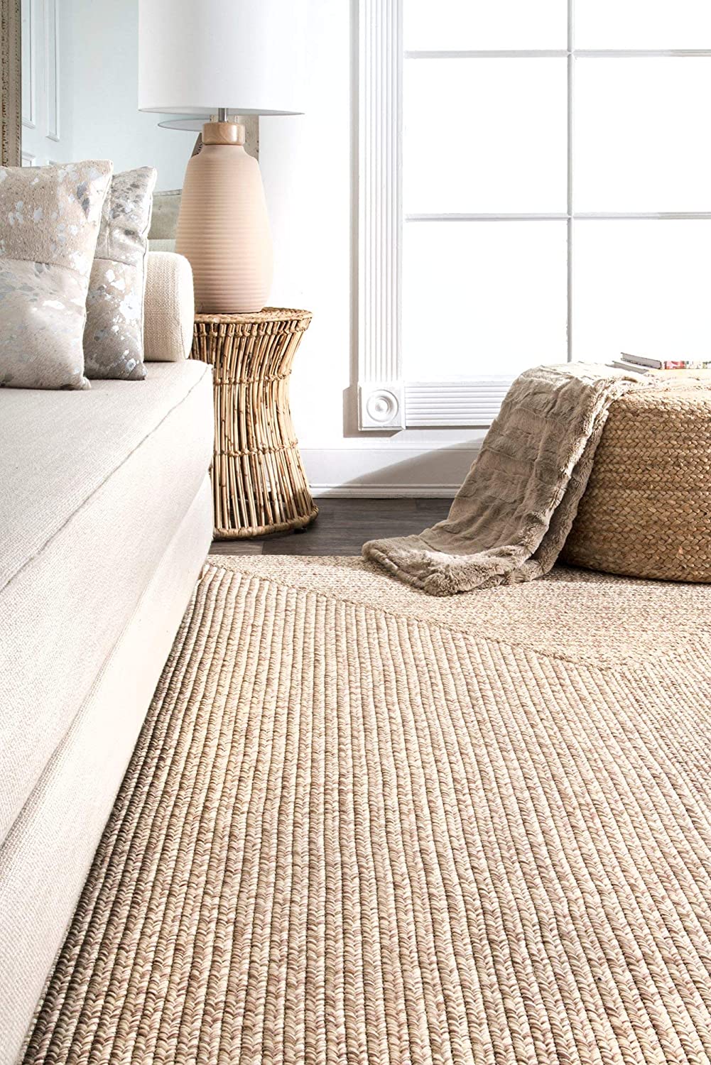 Braided Handmade Tan Indoor/Outdoor Soft Area Rug