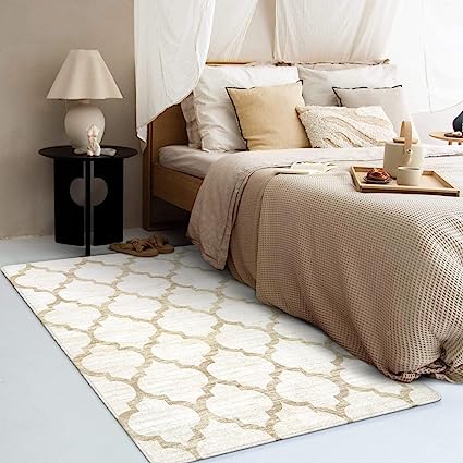 Moroccan Distressed Non-Slip Washable Throw Area Rug - (2’X 3’, Blue)