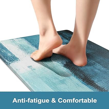 Boho Abstract Anti Fatigue Kitchen Rugs Sets of 2