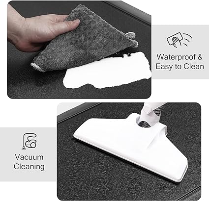 Anti Fatigue Cushioned Grey Non Slip Waterproof Memory Foam Ergonomic Comfort Rug, 17"X 28"