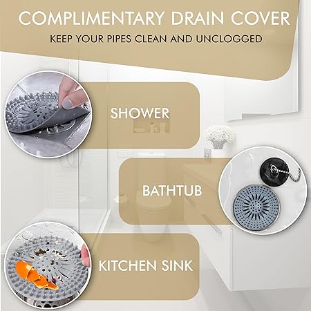 Waterproof Designed in USA - Under Sink Mat for Bottom of Kitchen Sink Cabinets (Black) - 100% BPA Free, 34" x 22" x 1"