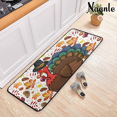 4th of July Anti Fatigue American Flag Non Slip Absorbent Floor Carpet Yoga Mat (3' in Diameter)