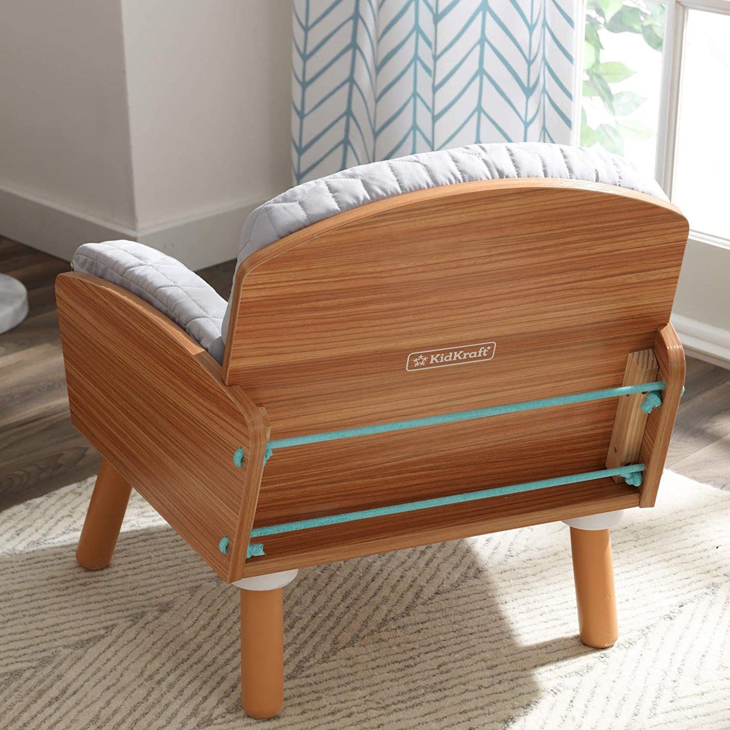 Mid-Century Kids Reading Chair & Ottoman