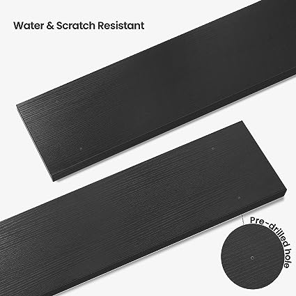 1.5 Inch Large Floating Shelves for Home Decor Set of 2