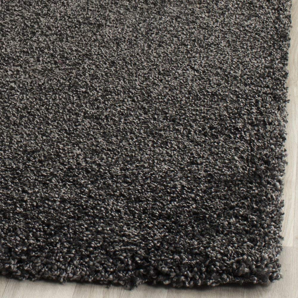 Dark Gray Soft Plush Shag Area Rug