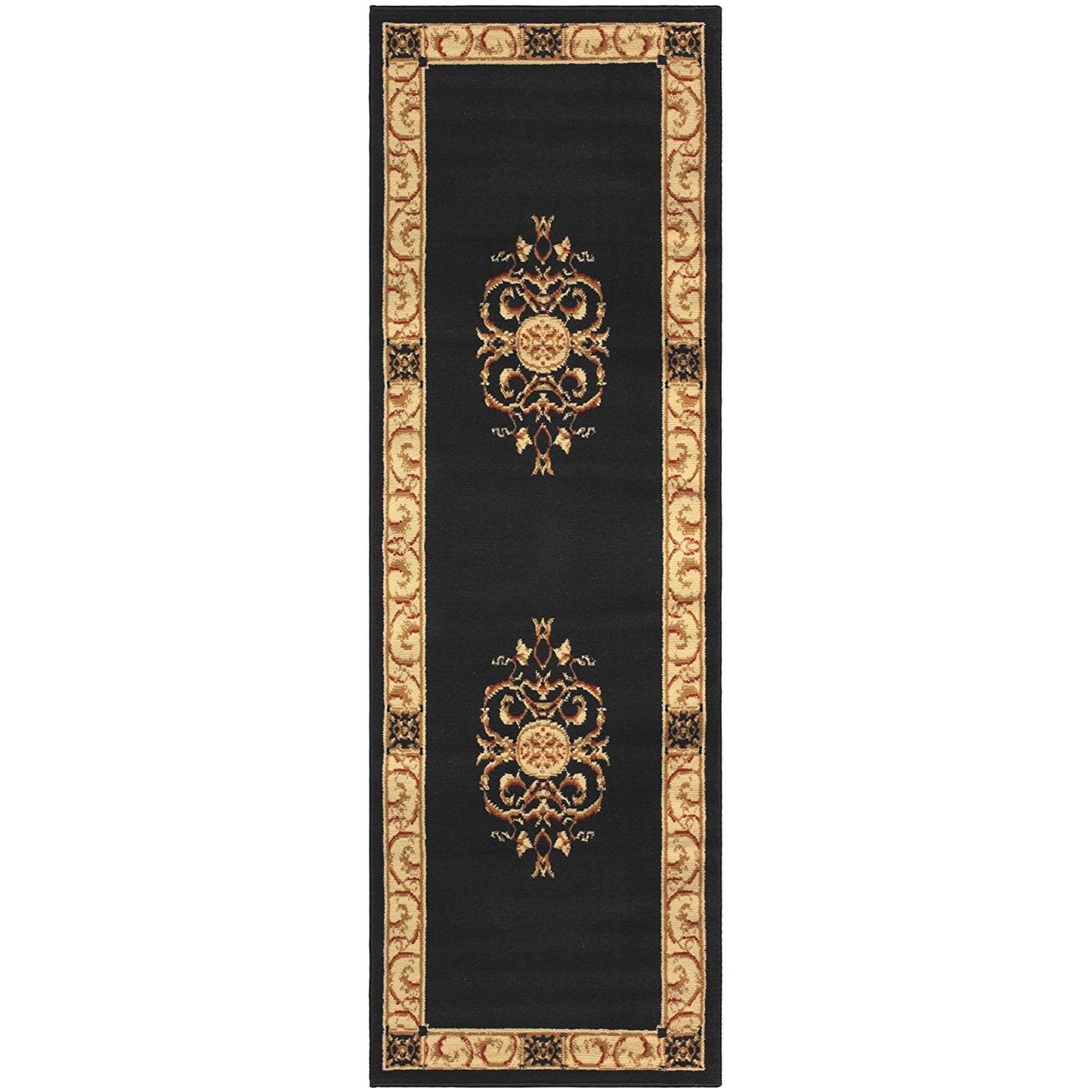 Floral Medallion Midnight Blue Area Rug
