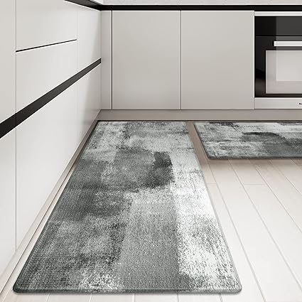 Boho Abstract Anti Fatigue Kitchen Rugs Sets of 2