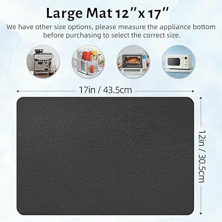 Sliders 360 Degree Rotation Moving Heat Resistant on Counter, Appliance Slider Cut to Fit, (Medium, Blue)