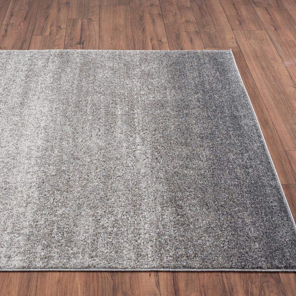 Lagos Collection Grey Modern Soft Area Rug