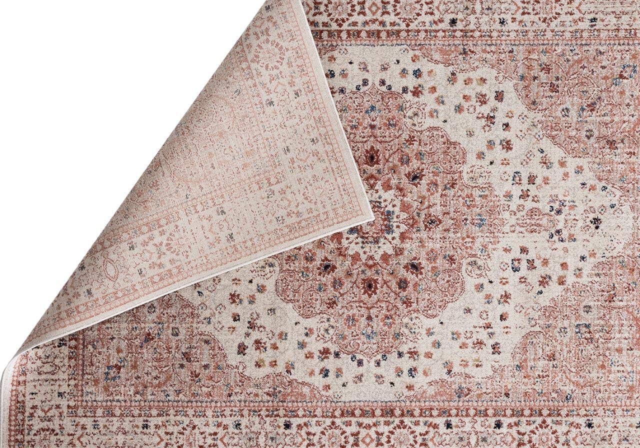 Waterloo Cream Oriental Soft Area Rug