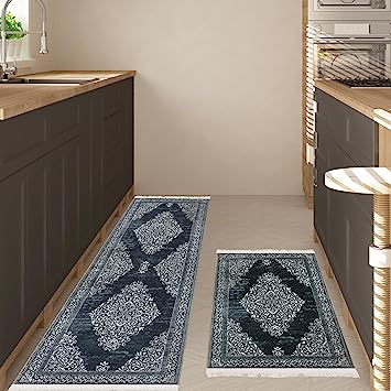 Machine Washable Wrinkle Free Oriental Design Cotton 2x3 Traditional Flatweave Area Rug