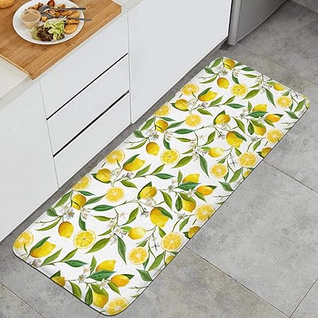 Farting Colorful Mexican Sugar Skull Kitchen Mat Comfort Rugs Non-Slip Kitchen Rug